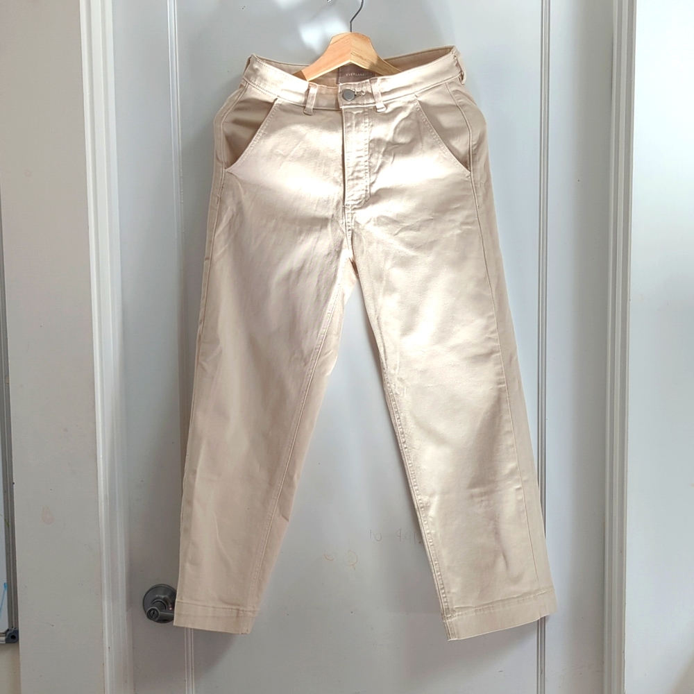 Everlane Straight-Leg Crop Pant, Size 4